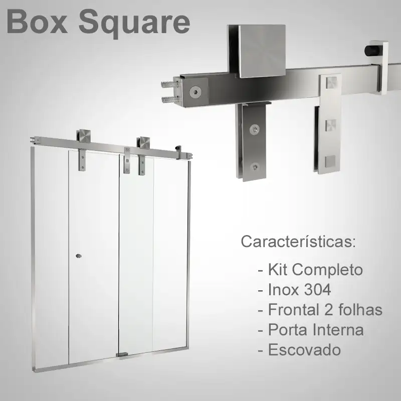 Frontal Interno 2 Folhas Escovado